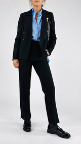 Giacca doppiopetto gessata You