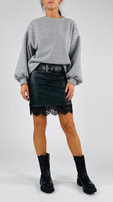 Mini ecopelle cintura H.