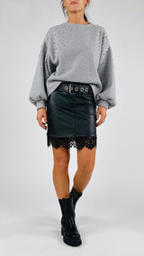 Mini ecopelle cintura H.