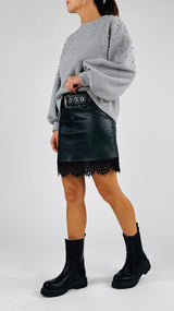 Mini ecopelle cintura H.