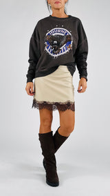 Mini ecopelle+pizzo T.