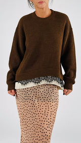 Pull balza gessata+pizzo Vic.