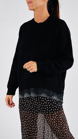 Pull balza gessata+pizzo Vic.