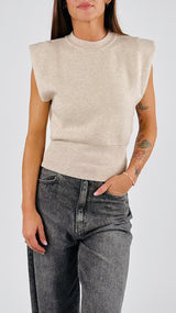 Pull smanicato fascione Vic.