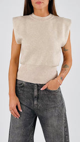 Pull smanicato fascione Vic.