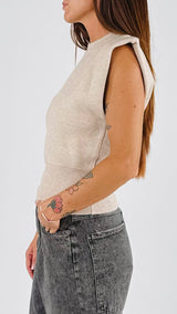 Pull smanicato fascione Vic.