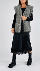 Gilet melange cabochon H.