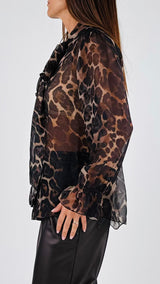 Camicia georgette fiocco leo Vic.