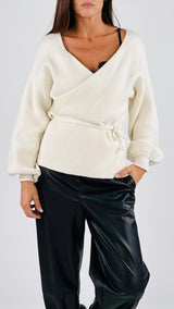 Cardigan baloon cinturina Twin