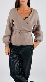 Cardigan baloon cinturina Twin