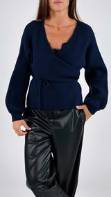 Cardigan baloon cinturina Twin