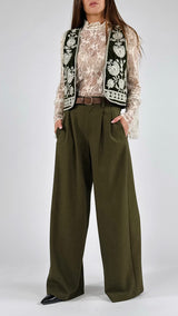 Pantalone fresco lana pences T.
