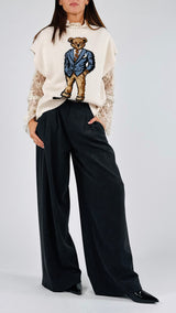 Pantalone fresco lana pences T.