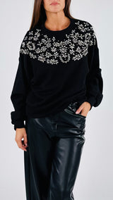 Felpa carrè cabochon H.