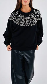 Felpa carrè cabochon H.