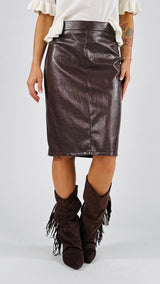 Longuette ecopelle T.