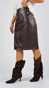 Longuette ecopelle T.