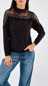 Pull carré pizzo H.