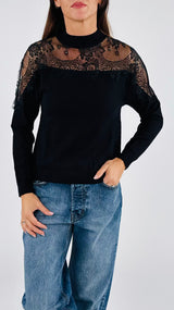 Pull carré pizzo H.