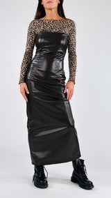 Tubino fascia ecopelle H.