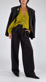 Pantalone palazzo doppia pence T.