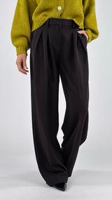 Pantalone palazzo doppia pence T.