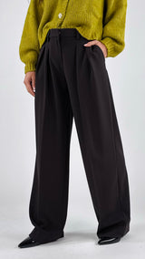 Pantalone palazzo doppia pence T.