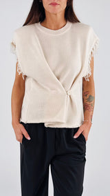 Gilet spallina frange H.