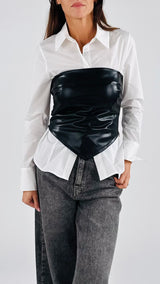 Top fazzoletto ecopelle H.