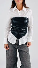 Top fazzoletto ecopelle H.