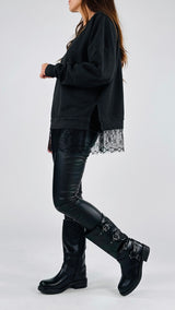 Felpa over stone fondo pizzo H.