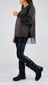 Felpa over stone fondo pizzo H.