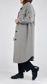 Cappotto colletto tasche H.