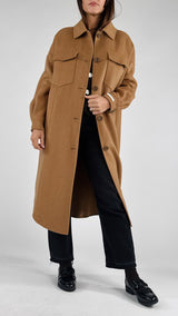 Cappotto colletto tasche H.