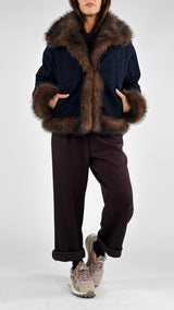 Giubbotto reversibile ecopelliccia Vic.