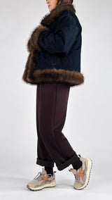 Giubbotto reversibile ecopelliccia Vic.