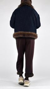 Giubbotto reversibile ecopelliccia Vic.