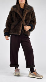 Giubbotto reversibile ecopelliccia Vic.