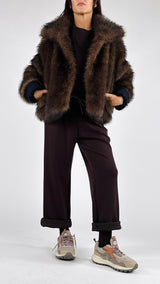 Giubbotto reversibile ecopelliccia Vic.