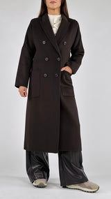 Cappotto doppiopetto tasche Vic.