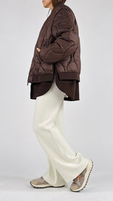 Piumino over+velour Vic.