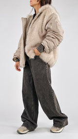 Bomber ecopelliccia Vic.