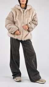 Bomber ecopelliccia Vic.