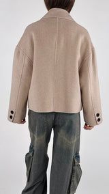 Cappotto corto quadrato Vic.