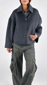 Cappotto corto quadrato Vic.