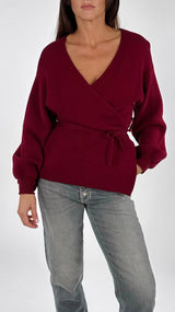 Cardigan baloon cinturina Twin