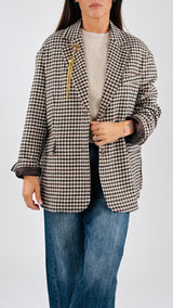 Giacca over quadretto T.