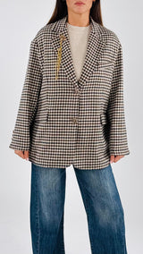 Giacca over quadretto T.