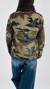 Giacca camu vintage+ecofur T.