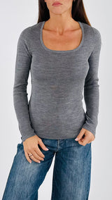 Maglia madonna costina lambswool H.